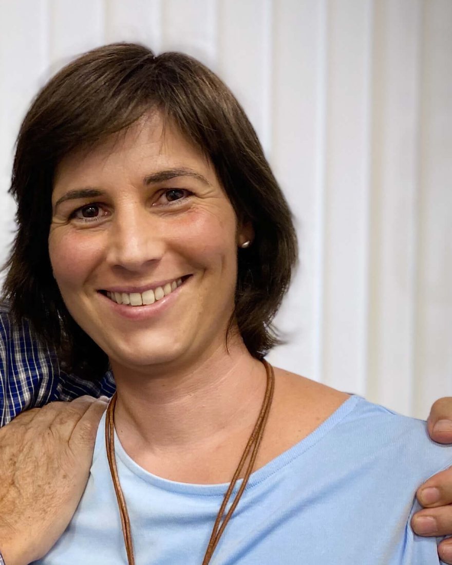 Retrato de Maite Goicoechea, sonriendo